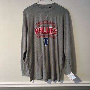Philadelphia Phillies Long Sleeve Shirt NWT Big & Tall 1X